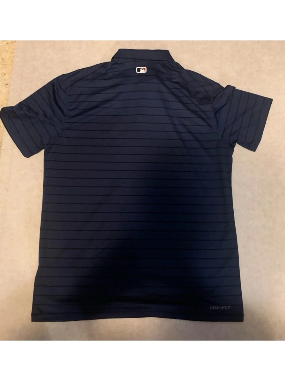 Nike Minnesota Twins Authentic Collection Navy Striped Polo Men's Dri-FIT Size M